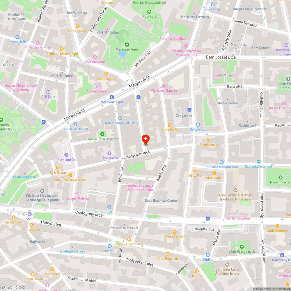 Lekopott kerékpáros nyom, Szász Károly utca bejelentés helye