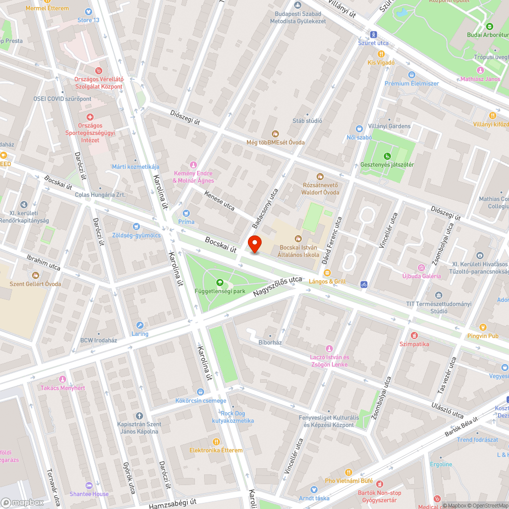 Bocskai út visszafordulás tiltása bejelentés helye