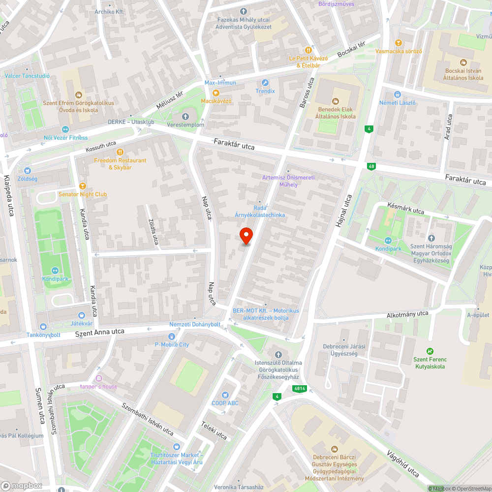 Beszakadt járda bejelentés helye