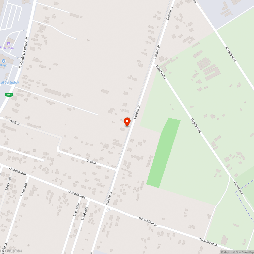 Megsüllyedt térkövek a Csepeli út menti kerékpárúton bejelentés helye