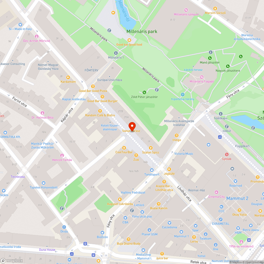 Shakesbeer, a Lövőház utca zajforrása bejelentés helye