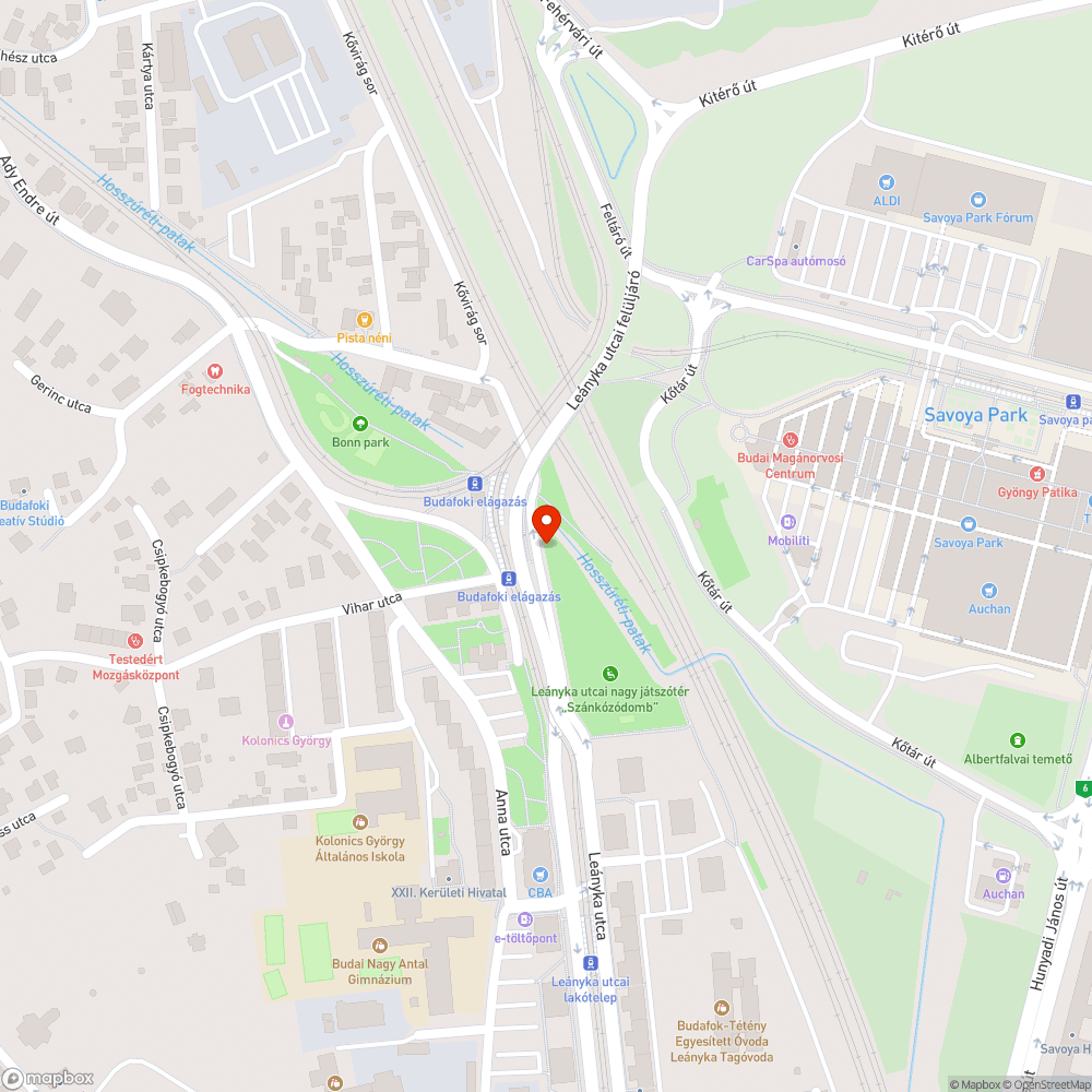 Eldugult Kővirág bejelentés helye