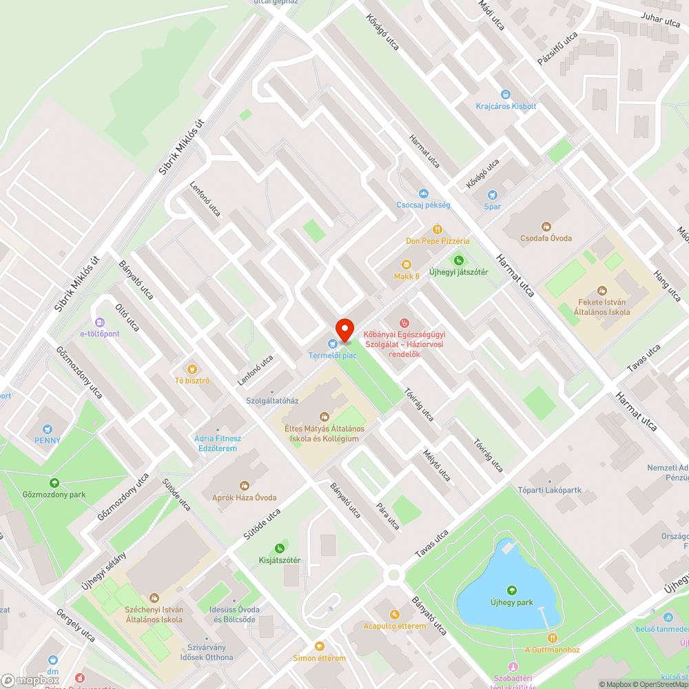 Takarítatlan az ülőkék alja az Újhegyi sétányon bejelentés helye