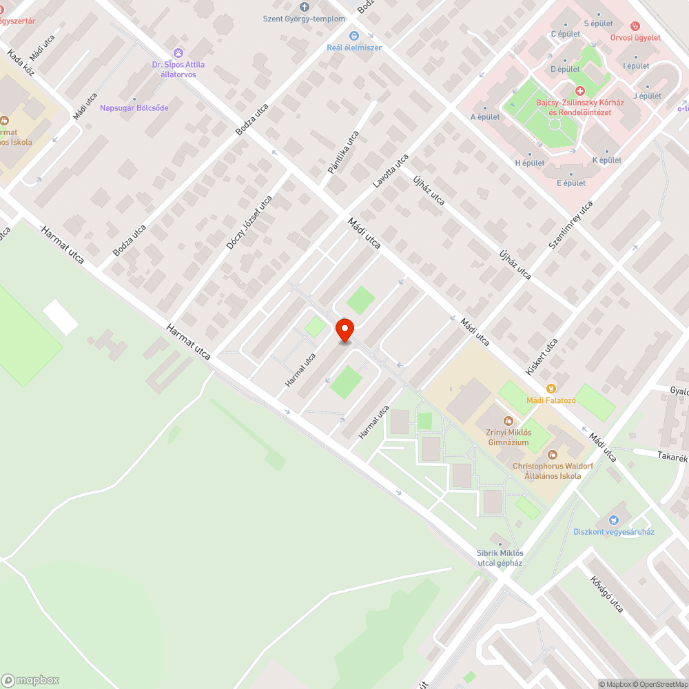 Kartonok -  Harmat utca bejelentés helye