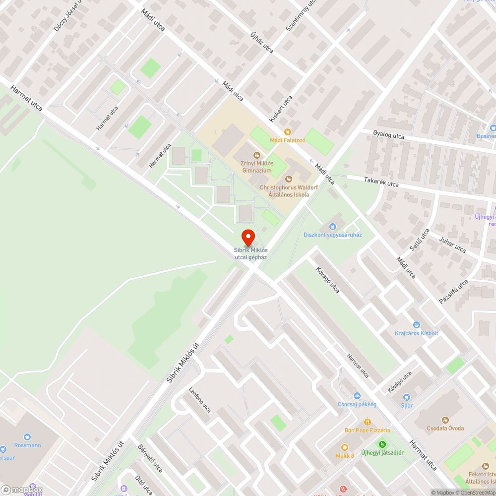 Szétesett bejelentés helye