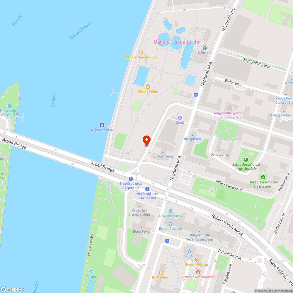 Lótrágya az Árpád hídi kerékpáros felhajtón bejelentés helye