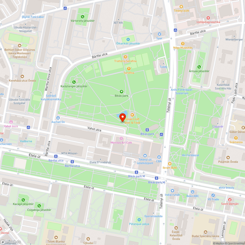 Igénytelen, koszos, hibás szökőkút a Bikás parkban bejelentés helye