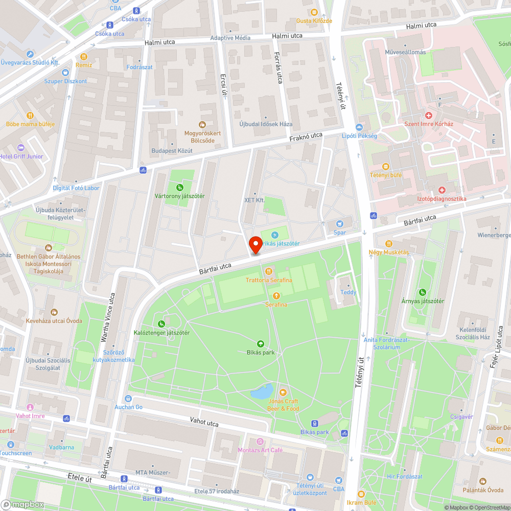 Beláthatatlan kereszteződés a Bártfai utca és a Fraknó utca sarkán bejelentés helye