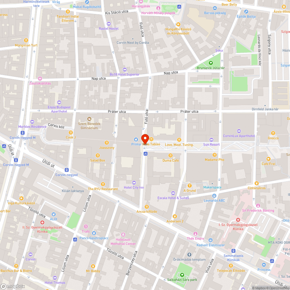 Corvin Pláza mögött nem elég a kerékpártárolók kapacitása bejelentés helye