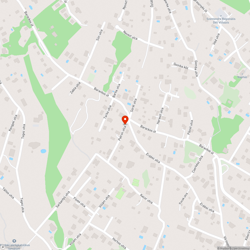 Szentendre Vadőr u. esőárok keletkezése bejelentés helye