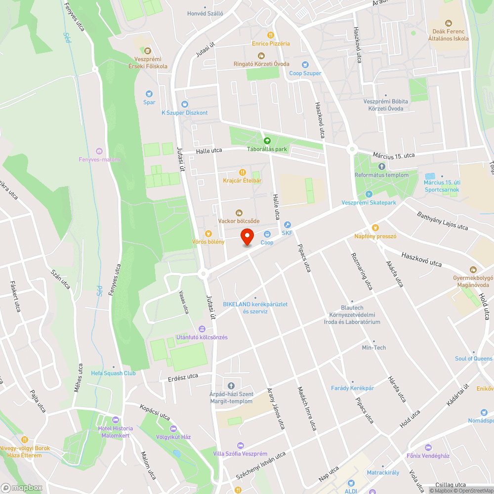 Kettő darab, hónapok óta nem mozduló személykocsi bejelentés helye