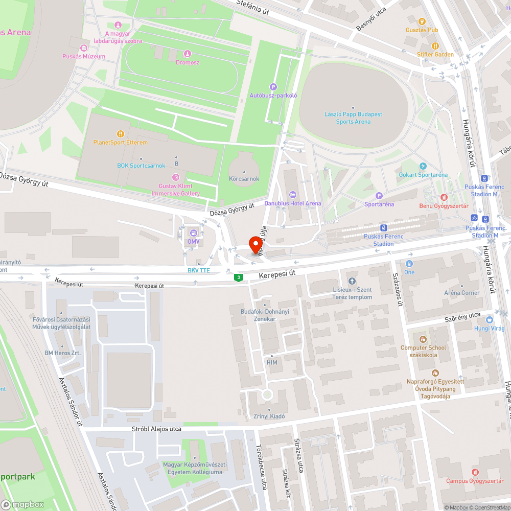 Megdőlt tábla bejelentés helye