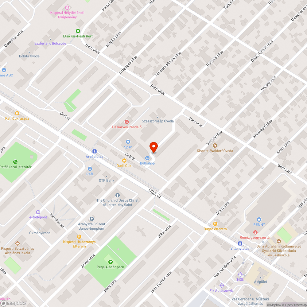 Megsülyedt terület bejelentés helye