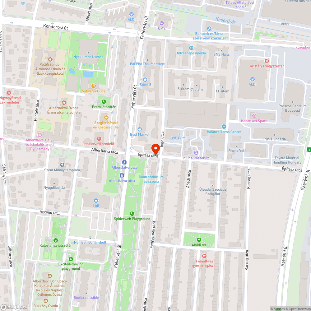 Elhagyott autó bejelentés helye