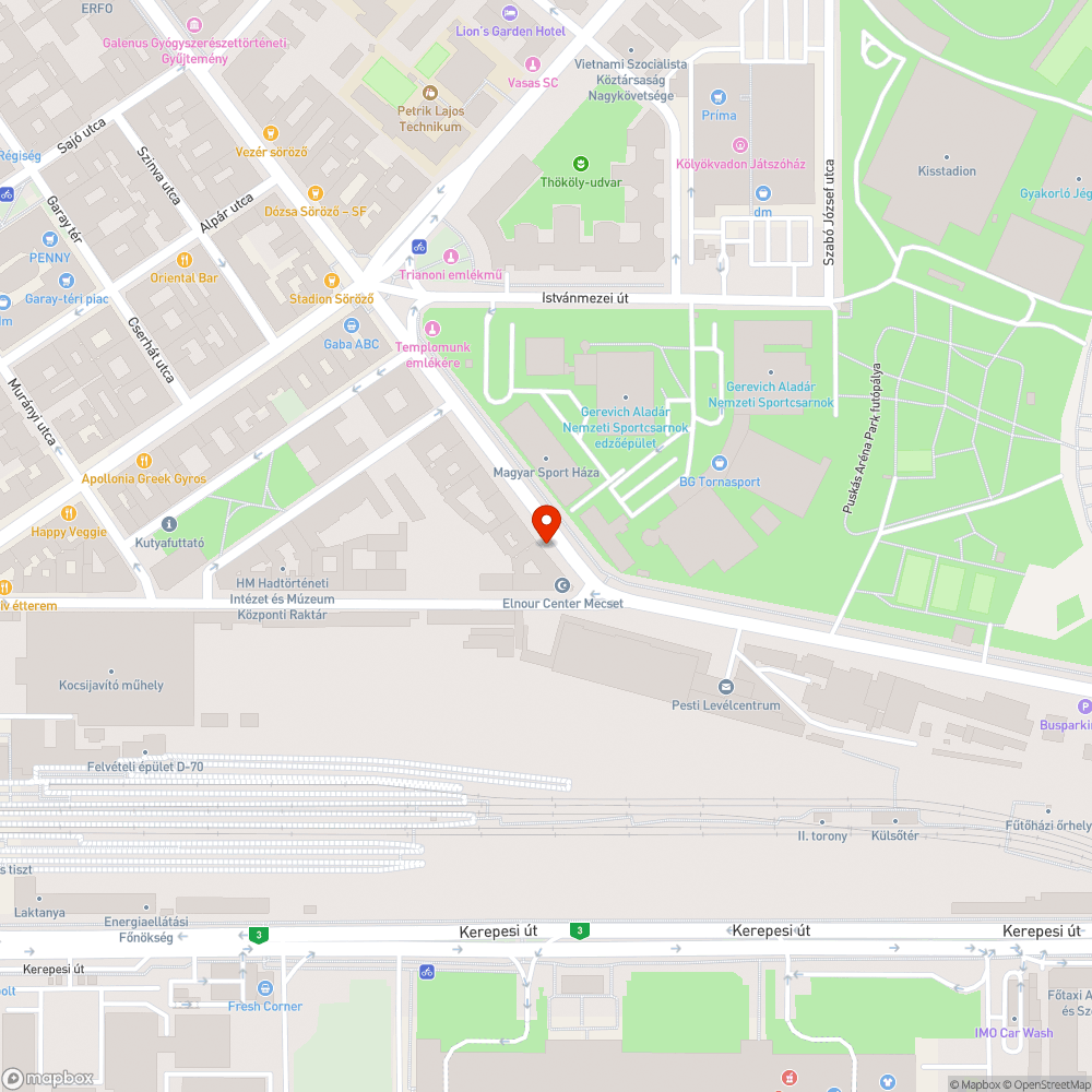 Gazdátlan olajtároló bejelentés helye