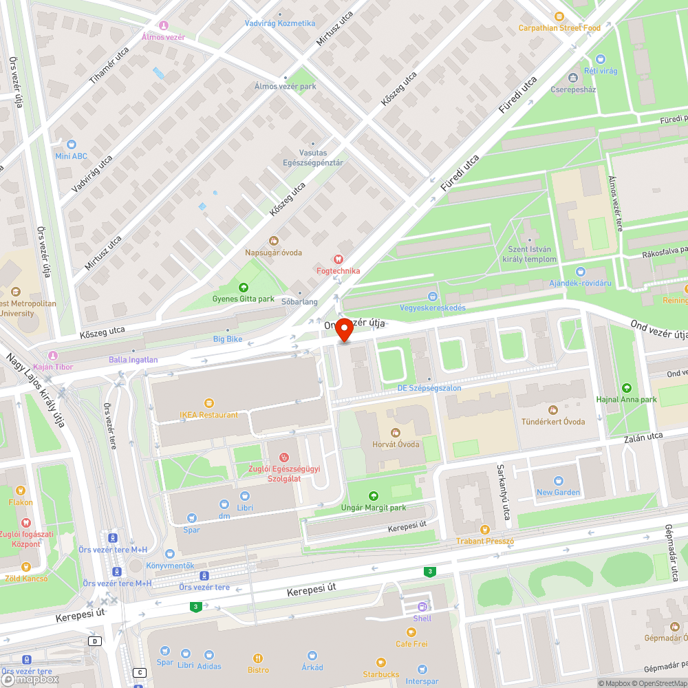 Kitört korlát bejelentés helye