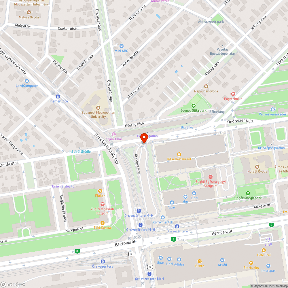 Terjedelmes kátyúk bejelentés helye