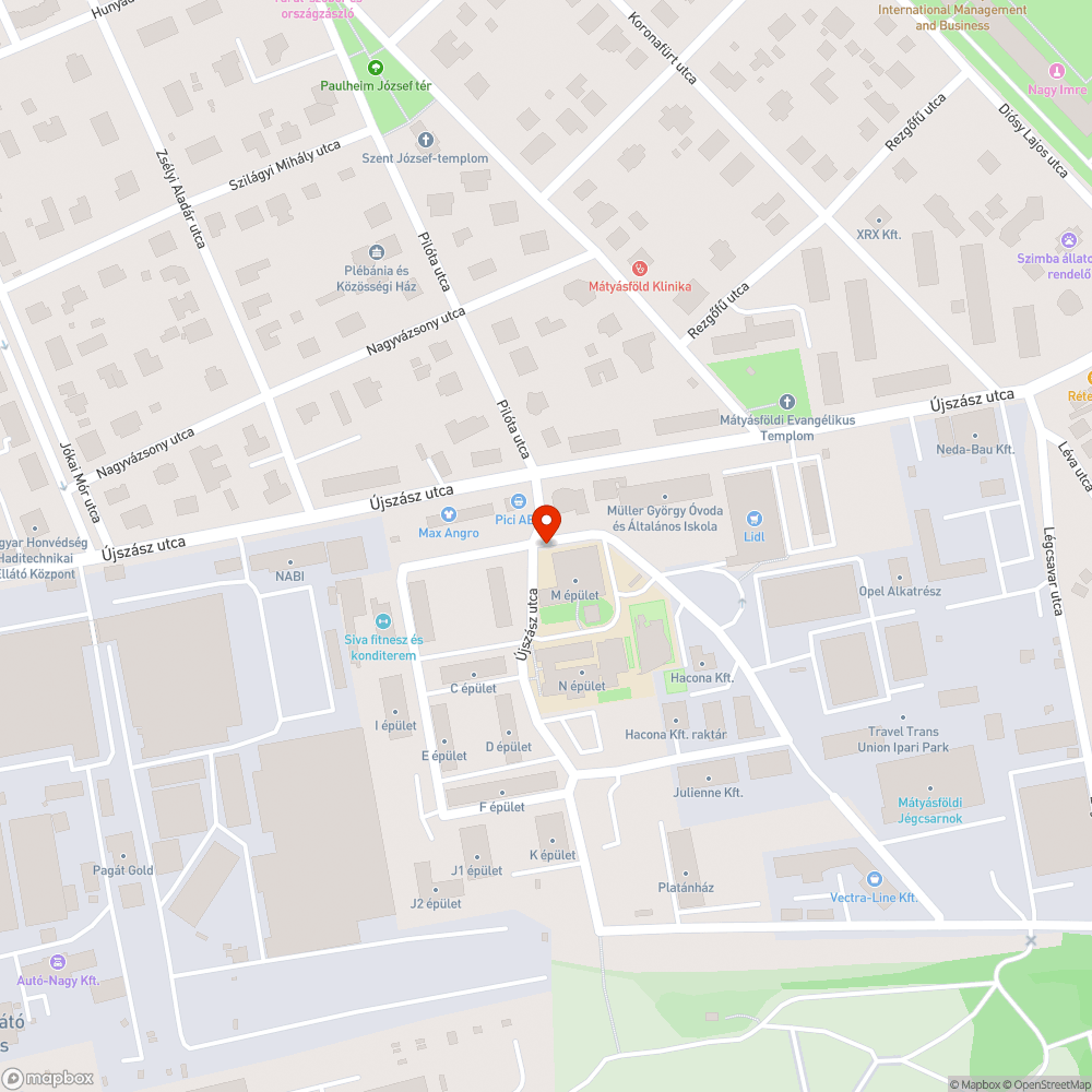 Kátyúk az Újszász utcai lakótelep (45/b) teljes szakaszán bejelentés helye