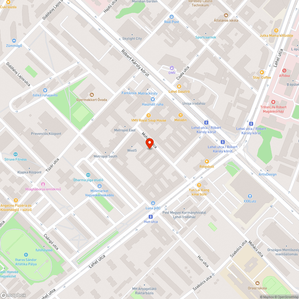 Töredezett járda bejelentés helye