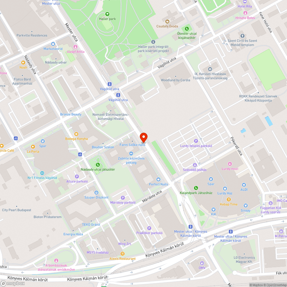 IX. kerület Mester utca parkolás a zöldterületen. bejelentés helye