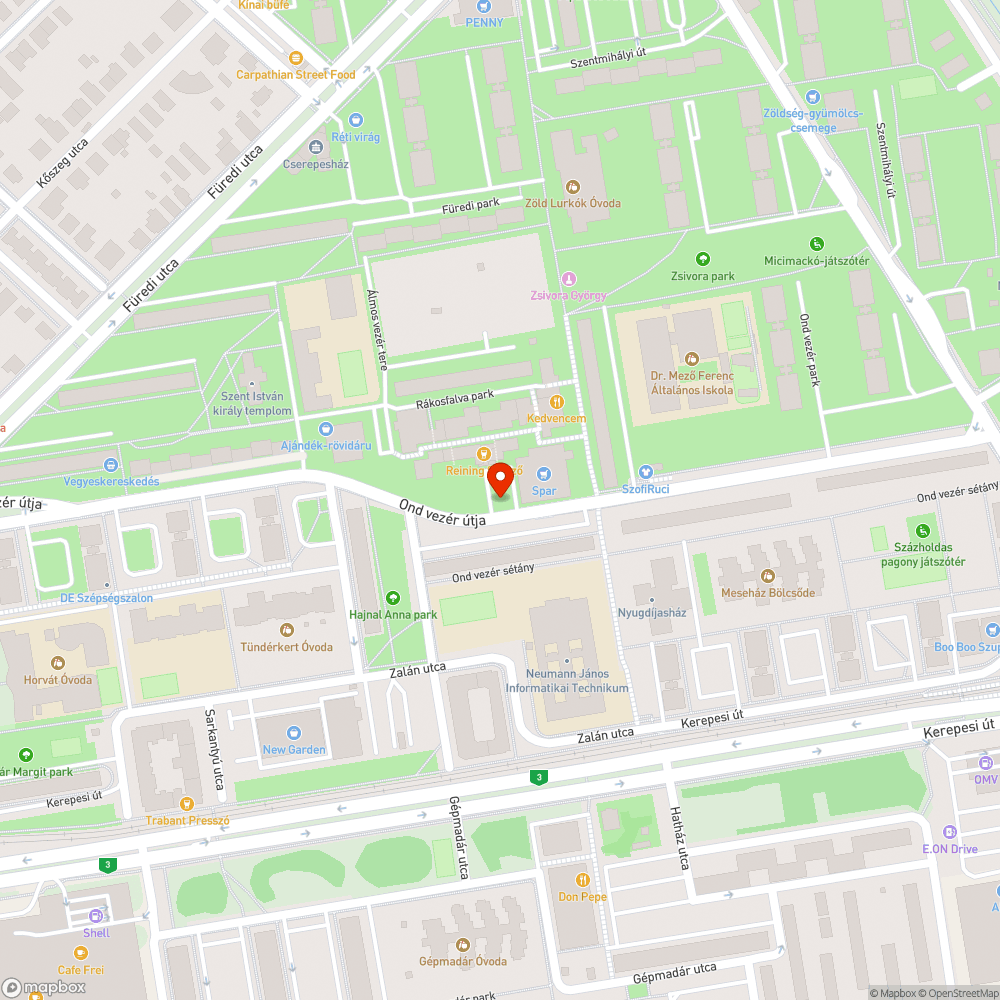 Másfél éve elhagyott autó bejelentés helye