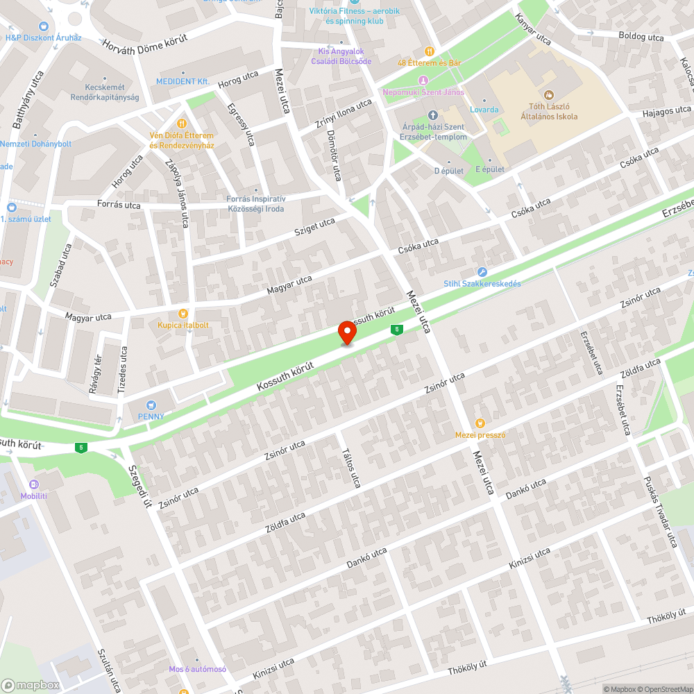 Indulójegyzék nélkül árválkodó autóbusz megálló a Kossuth krt 34. előtt bejelentés helye