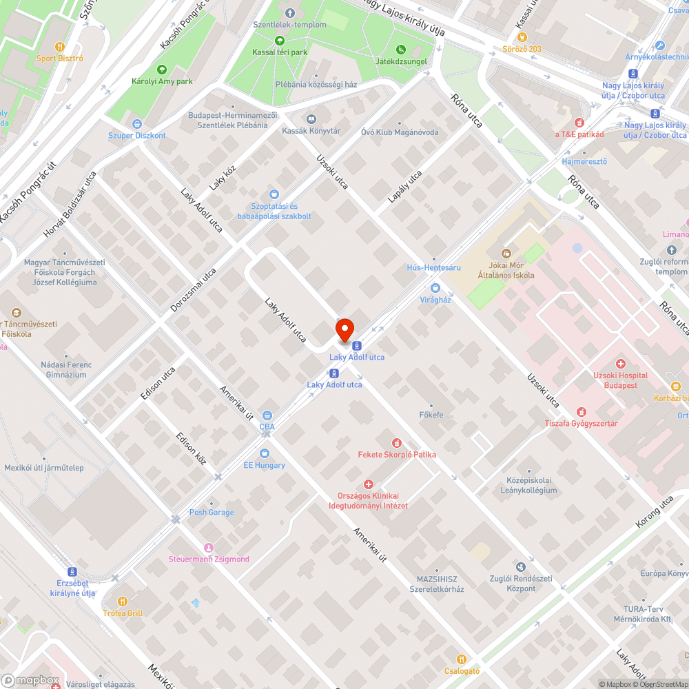 Kiszáradt fa bejelentés helye