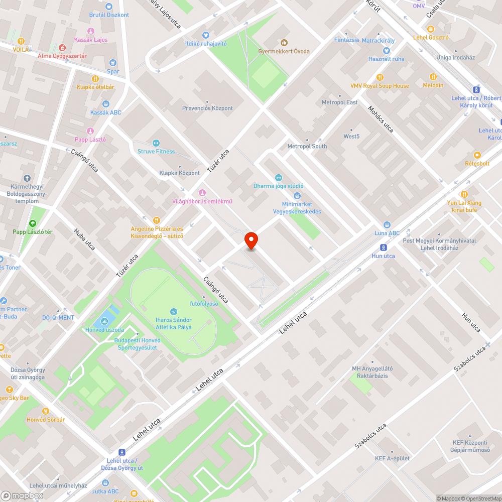 Balesetveszélyes kátyúk bejelentés helye