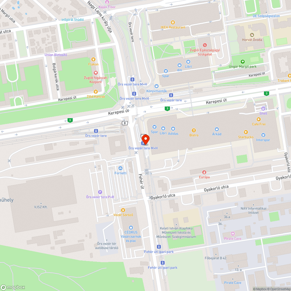 Összefirkált hangosbemondó bejelentés helye