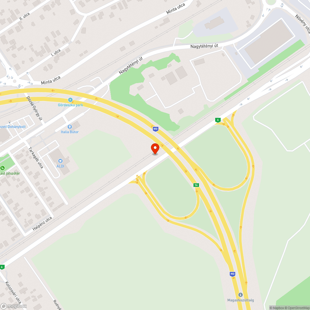 Nagytétény - Csepel M0 híd kerékpárút lezárás bejelentés helye