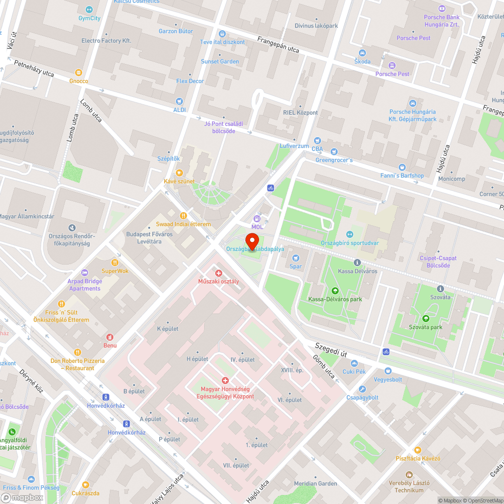 Nem vagy alig működő közvilágítás bejelentés helye