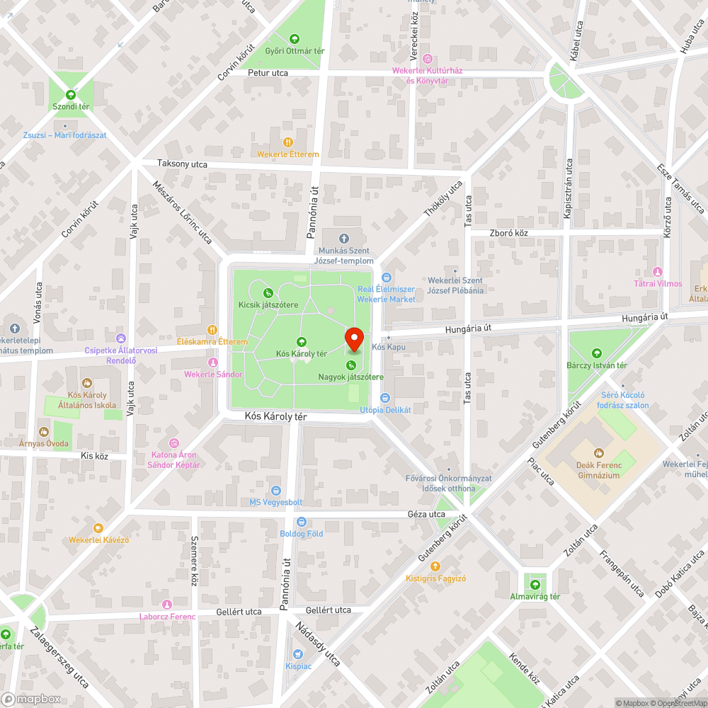 Áll a víz a játszótéri eszköz alatt bejelentés helye