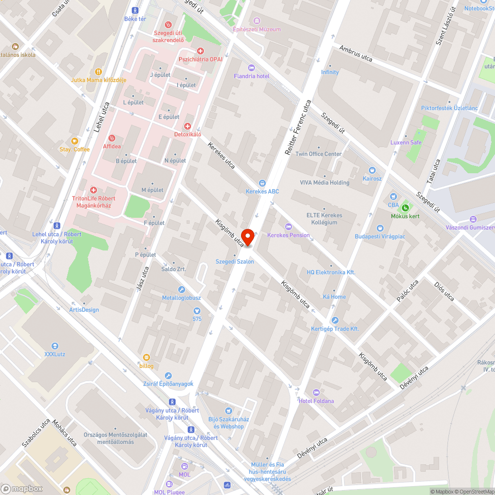 Elkopott zebra bejelentés helye