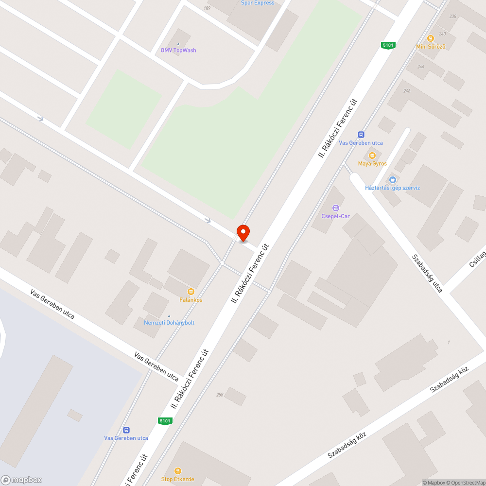 Kopott felfestés II. bejelentés helye