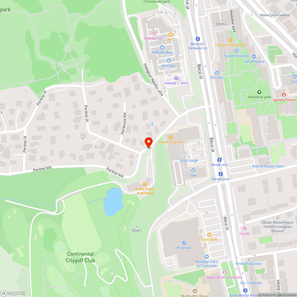 Elhagyott autó bejelentés helye