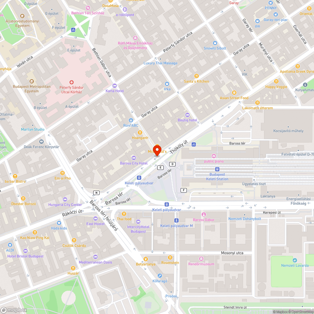 Koszos a Keleti bejelentés helye