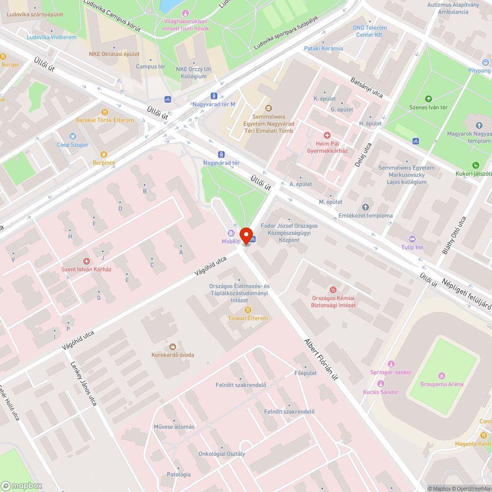 Veszélyes kerékpársáv bejelentés helye