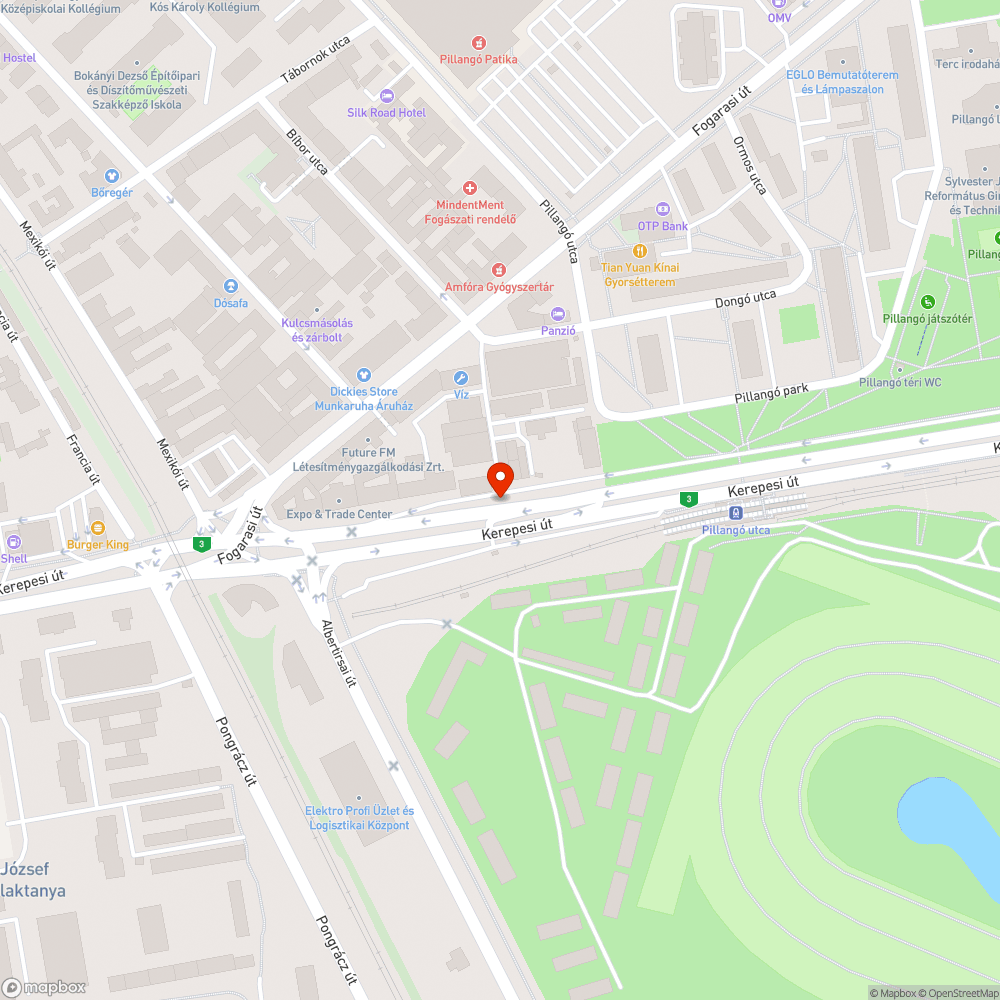 Elfolyt járda bejelentés helye