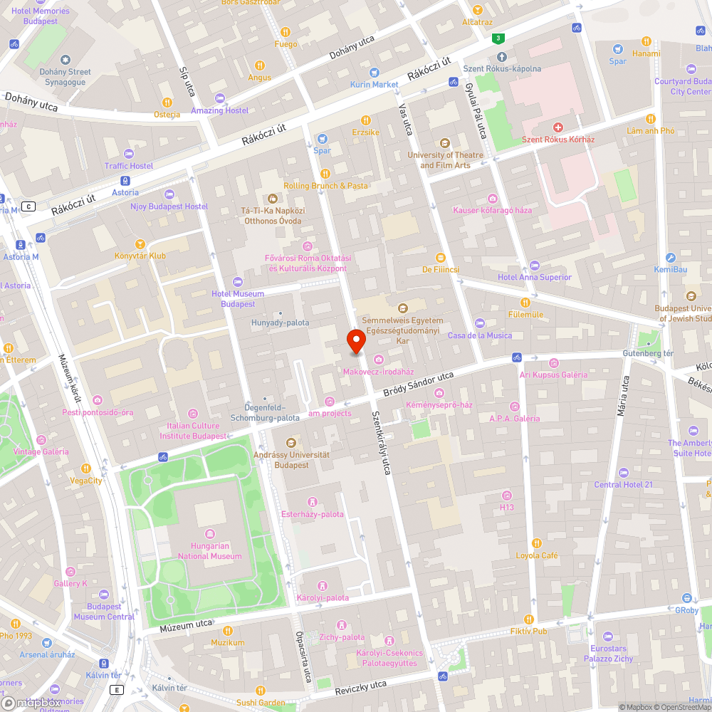 Megsüllyedt járda bejelentés helye