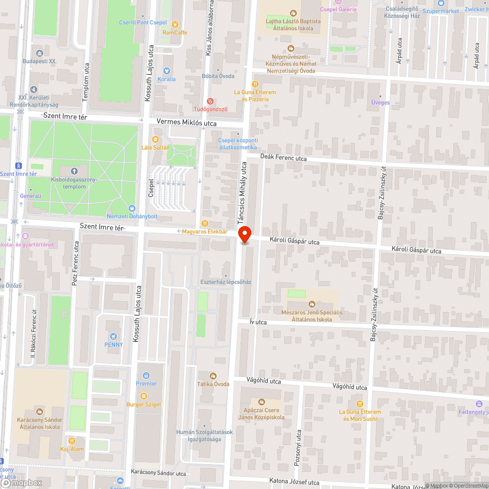 Fényterelő és gyalogátkelő gomb Csepelen bejelentés helye