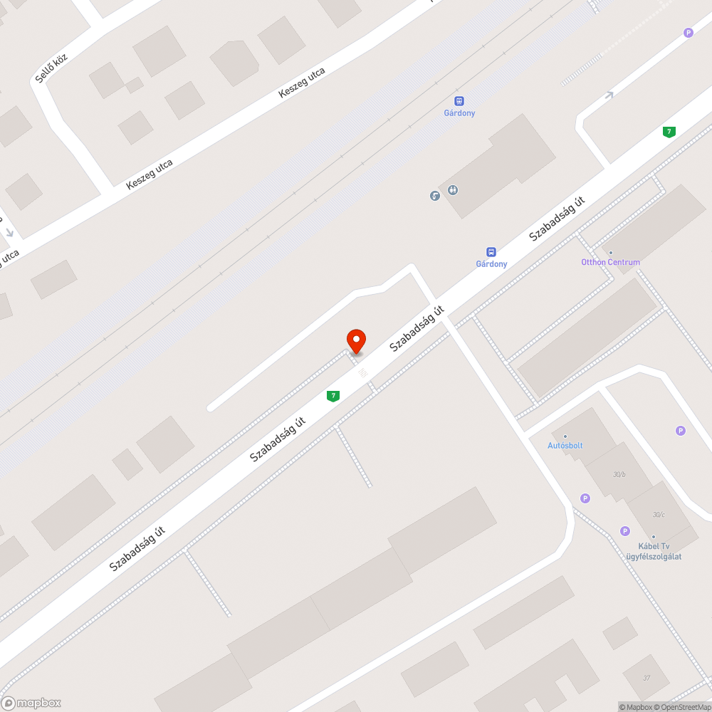 Elhajlott, félig kidőlt közlekedési tábla bejelentés helye