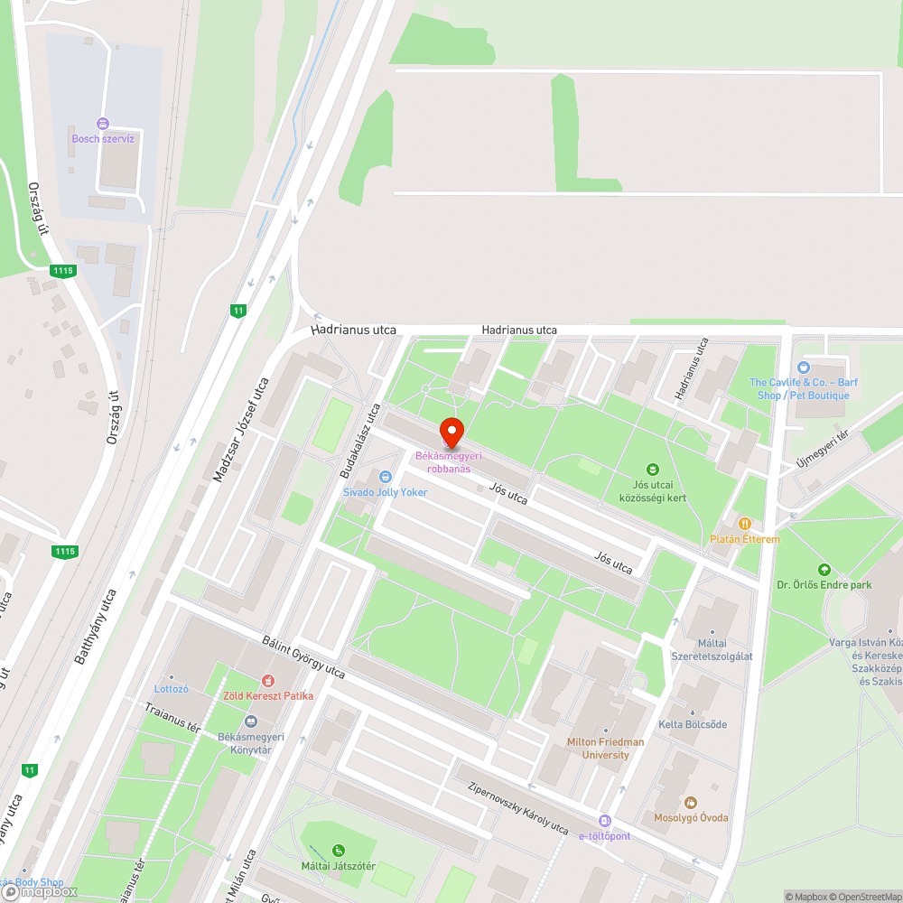 Motorblokk a zöldterületen bejelentés helye