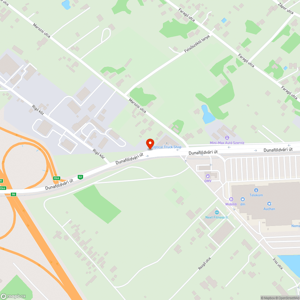 Szemét a Pólus Róna megállónál bejelentés helye