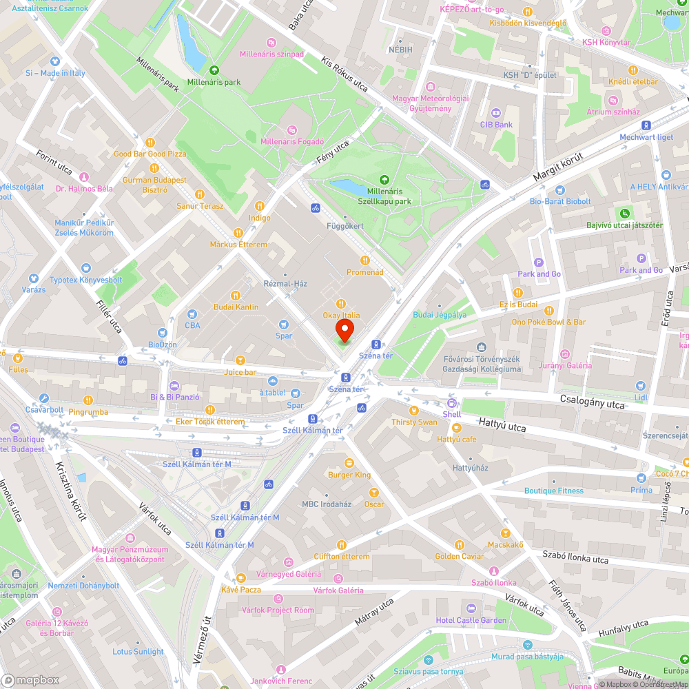 Mammut kerékpártároló bejelentés helye