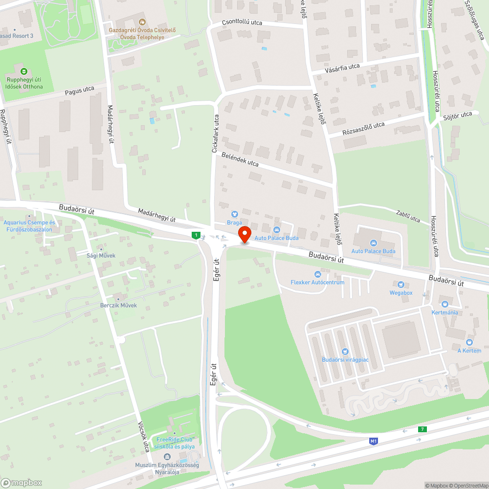 Veszélyes kerékpárút bejelentés helye