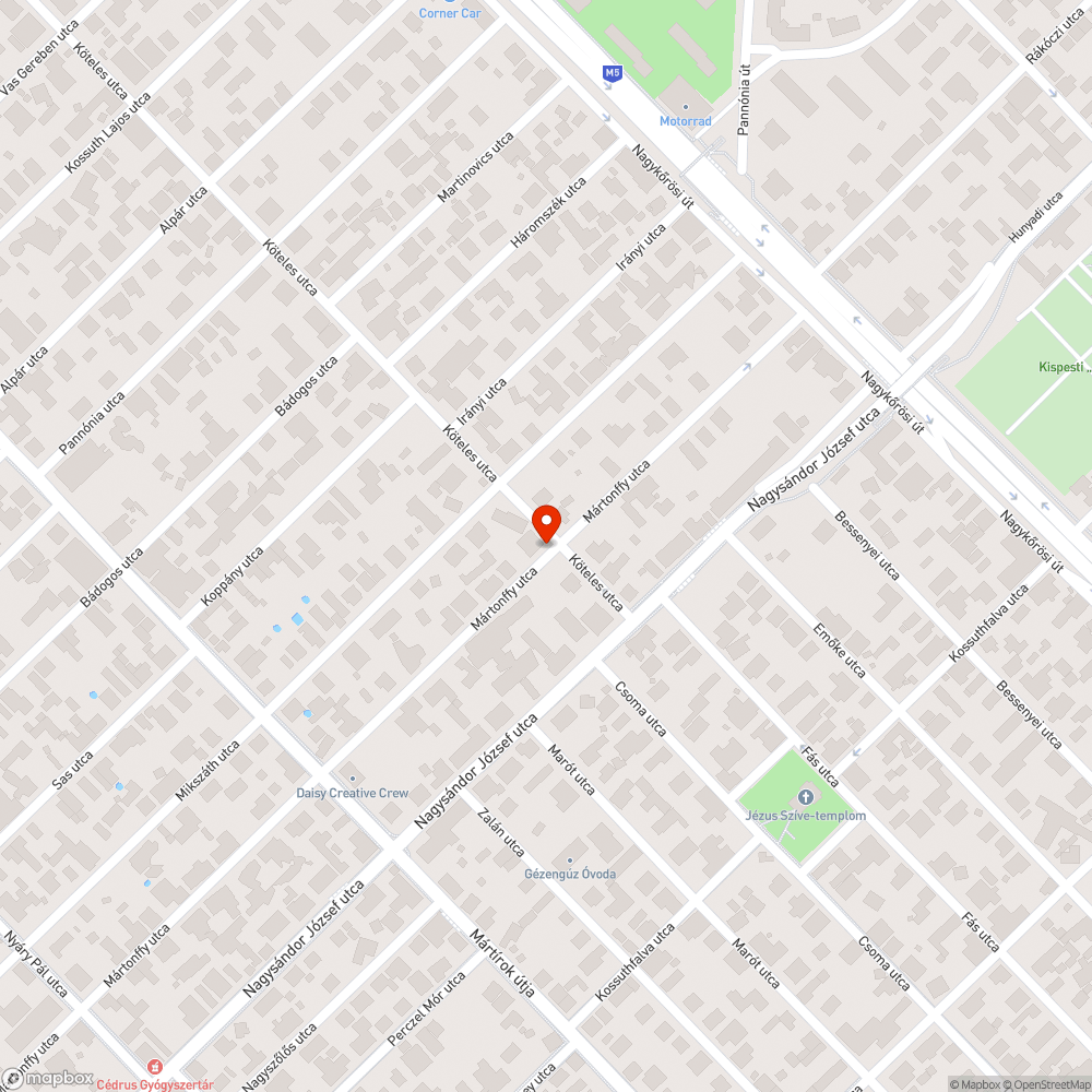 Törött utcanévtábla bejelentés helye