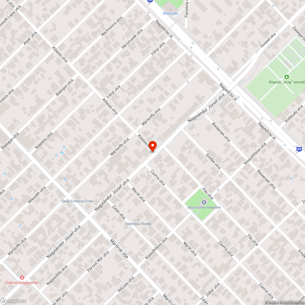 Törött utcanévtábla bejelentés helye