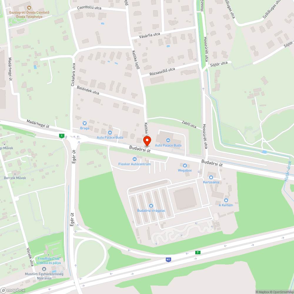 Életveszélyes aszfalthiány kerékpárút-közút sarkán bejelentés helye