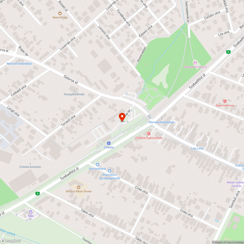 Eldugult lefolyó bejelentés helye