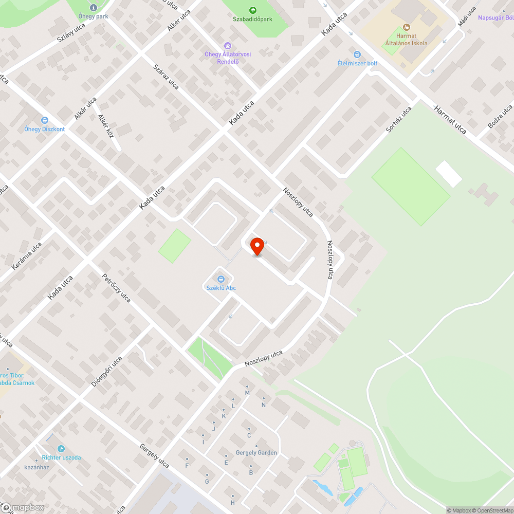 El nem mozdított autó bejelentés helye